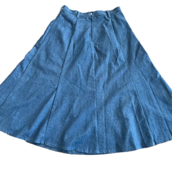VINTAGE Midi to Maxi Denim Skirt, Size 10-12 - Picture 4 of 9